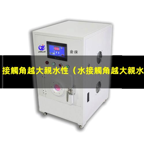 接觸角越大親水性