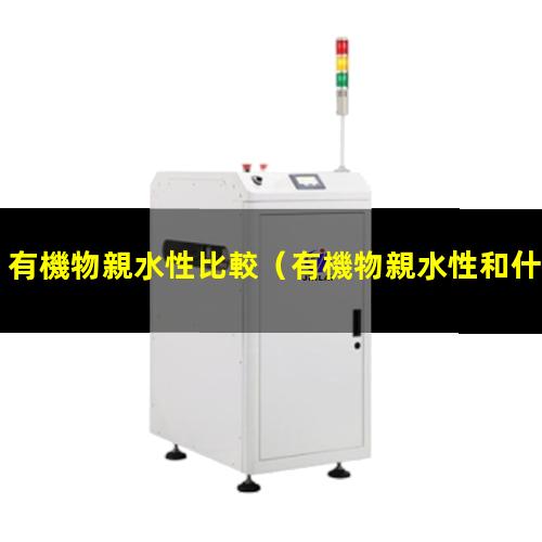 有機物親水性比較