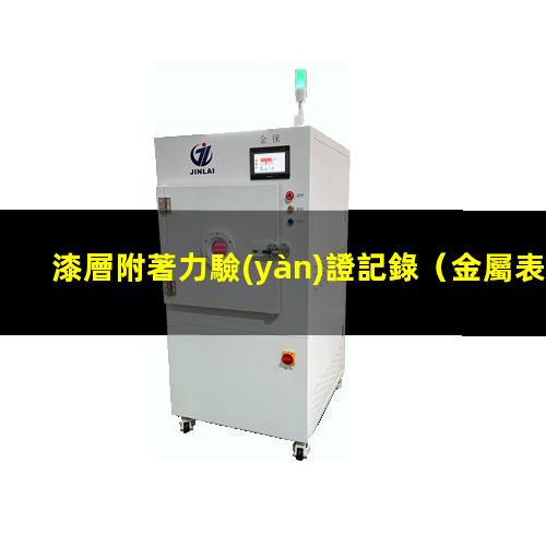 漆層附著力驗(yàn)證記錄