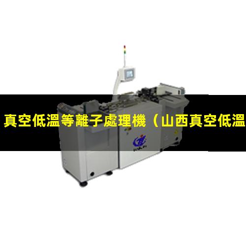 真空低溫等離子處理機