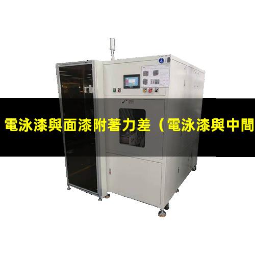 電泳漆與面漆附著力差